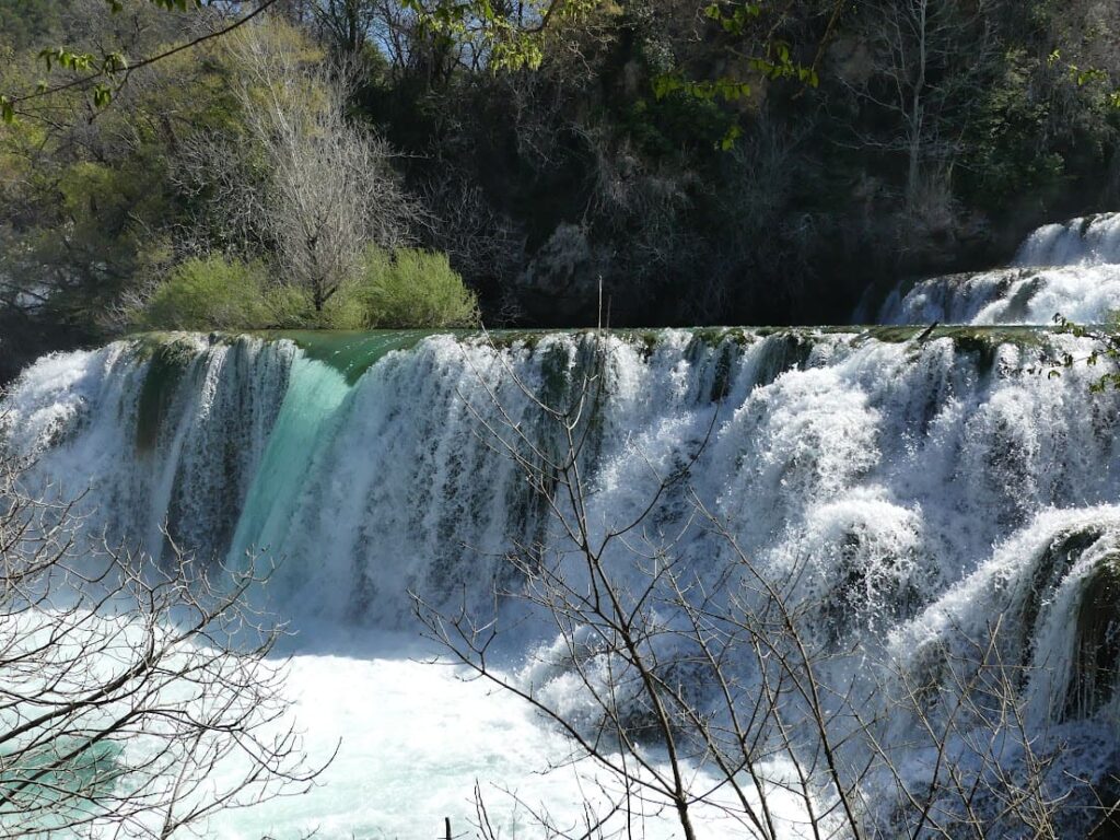 Big waterfall at Krka Waterfalls, Croatia
